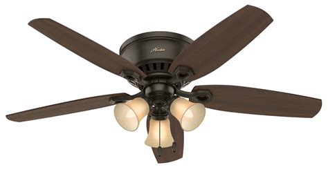 Hunter 53327 52 Builder New Bronze Ceiling Fan With Light Kit