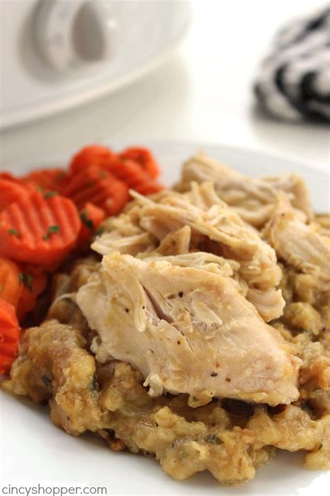 Chicken and stuffing recipe is the best comfort food and quick and easy to prepare. Easy Slow Cooker Chicken and Stuffing - CincyShopper