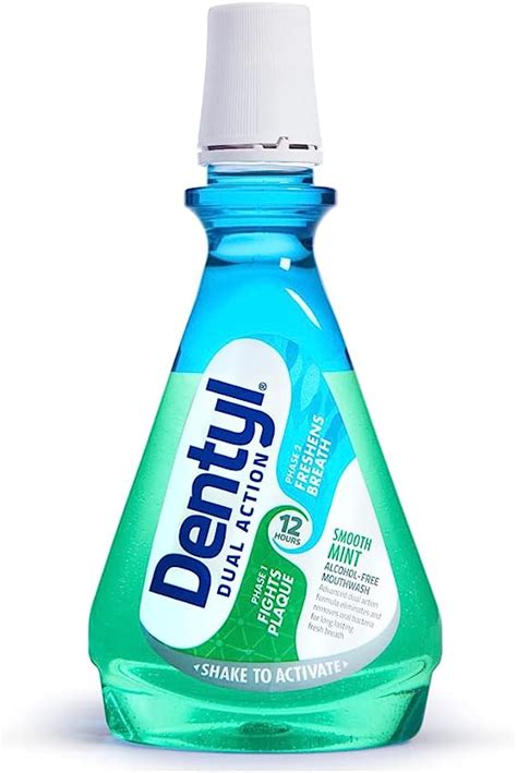 dentyl dual action smooth mint plaque reducing cpc mouthwash 500ml uk