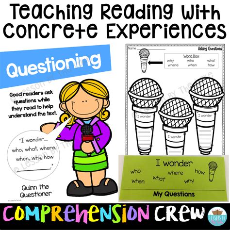 Questioning Lesson And Activities Comprehension Crew Mentor Texts