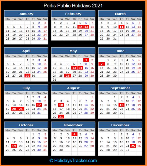 Maybe you would like to learn more about one of these? Perlis (Malaysia) Public Holidays 2021 - Holidays Tracker