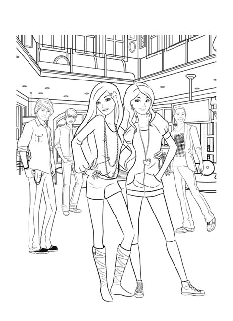 Barbie And Her Friends Coloring Pages For You