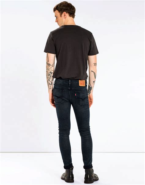levi s® 519 retro mod extreme skinny fit denim jeans in sharkley