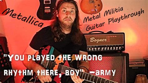 Metallica Metal Militia Guitar Playthrough Youtube