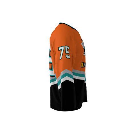 Ducks Orange Dye Sublimated Custom Hockey Jersey You Can Customize