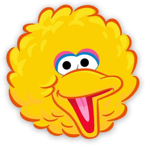 Download Yellow Bird Face Template Sesame Street Characters Sesame