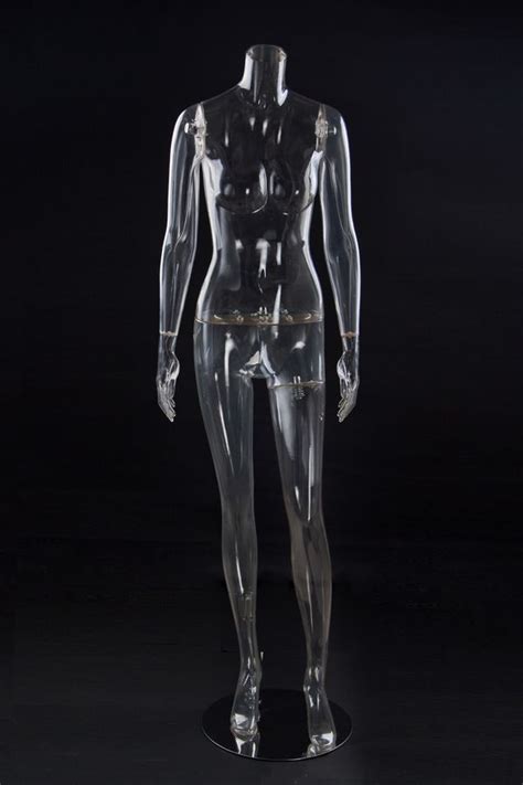 Best Quality Full Body Headless Female Model Fashion Style Transparent Mannequin Without