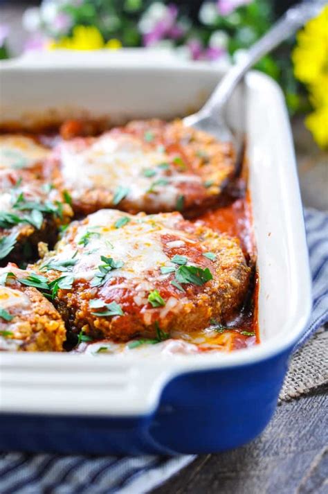 Grandma's Baked Eggplant Parmesan - The Seasoned Mom