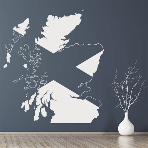 Scotland Flag Wall Sticker Scotland Wall Art