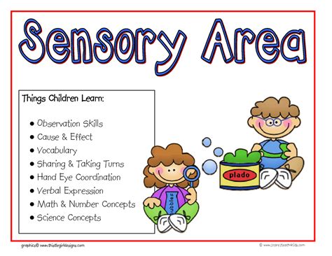 Free Printable Preschool Center Signs With Objectives Printable