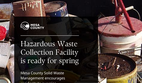 Mesa County News Mesa County Hazardous Waste Collection Facility Is