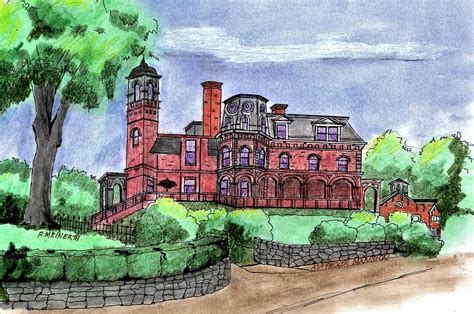 Harry Packer Mansion Drawing By Paul Meinerth Fine Art America