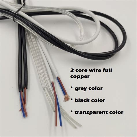 60bygh301b 3.1nm wire 1 to. Wire 1/2/3/4/5/6 meter 2 core Full Copper Black/Grey/Transparent For Pendant Lamp / Wall Lamp ...