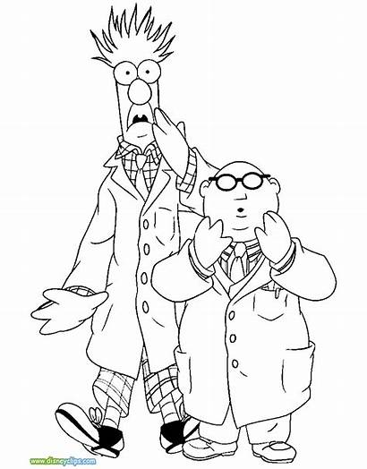 Muppets Beaker Pages Coloring Printable Fozzie Bunsen