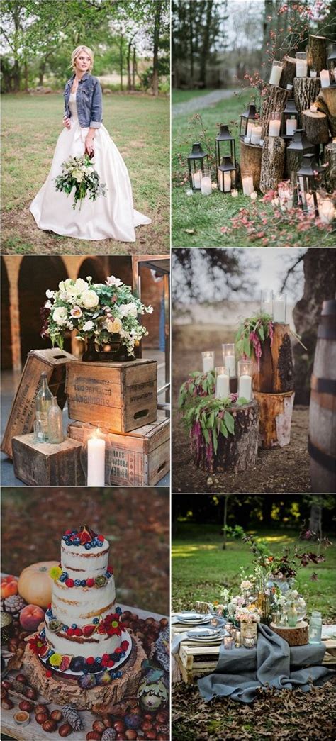 Outdoor Country Rustic Wedding Decor Ideas Deer Pearl Flowers Farm