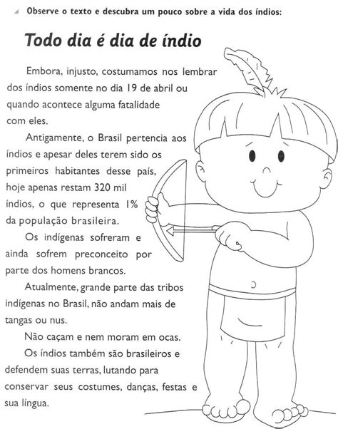 Atividades Sobre Os Povos Indígenas Para O 5o Ano