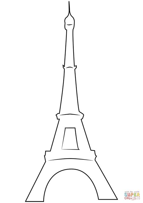 Desenho De A Torre Eiffel Para Colorir Desenhos Para Colorir E
