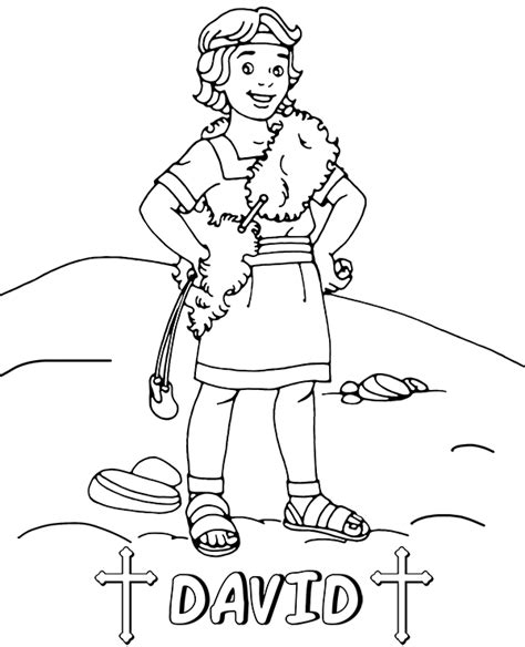King David Coloring Page Home Design Ideas
