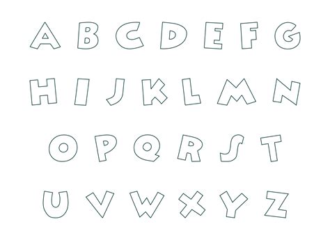 Alphabet Letters Free Printable Stencils To Cut Out 7 Best Images Of