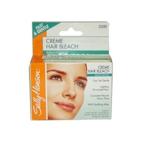 Normally when you bleach your hair, the bleach powder is mixed with peroxide and applied as directed to dry hair. GeeksHive: Sally Hansen Fast and Gentle Creme Hair Bleach ...