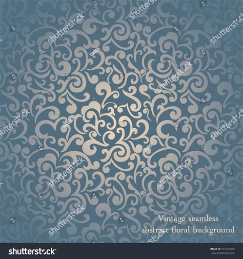 Elegant Stylish Abstract Swirls Wallpaper Seamless Stock Vector