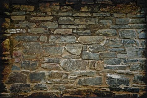 Old Stone Wall Stock Background Texture Free