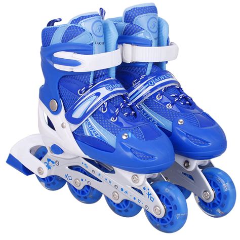 Kids Adjustable Inline Skates For Girls Boys Beginner