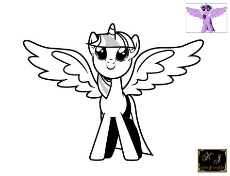 Twilight Sparkle Coloring Page Coloring Pages