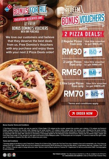 Order domino's online now for tasty food & pizza delivery or takeaway. Domino's Pizza Mega Bonus Week Promotion in Malaysia ...