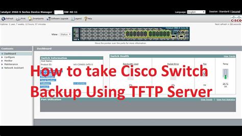 How To Take Cisco Switch Backup Using Tftp Server Tftp Server