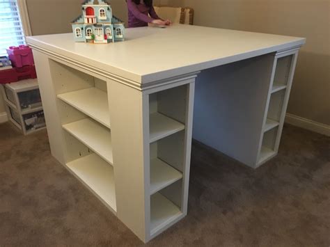 Ana White A More Traditional Modern Craft Table Diy Projects