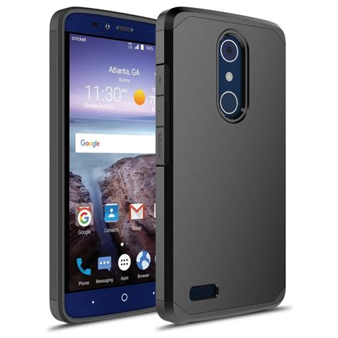 Hybrid Dual Layers Armor Shockproof Hard Case For Zte Blade X Max Z983