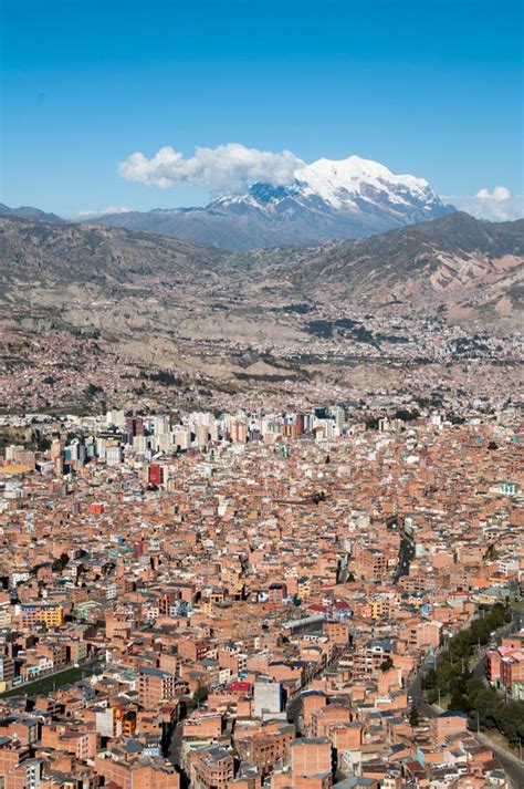 Panoramic View Of La Paz Bolivia Stock Photo Image Of Andes