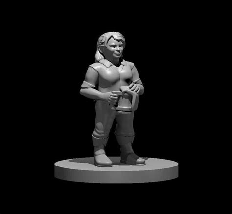 Dwarf Female Barkeep Mini Dnd Pathfinder Dungeons And Etsy Dungeons And Dragons Dragon Rpg