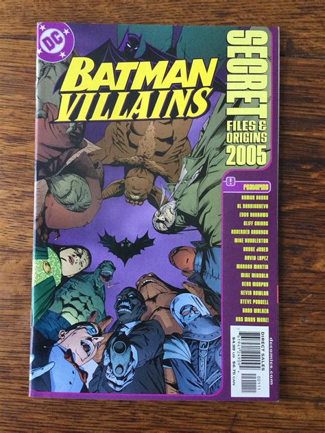 Batman Villains Secret Files And Origins 2005 Dc Comics W Etsy