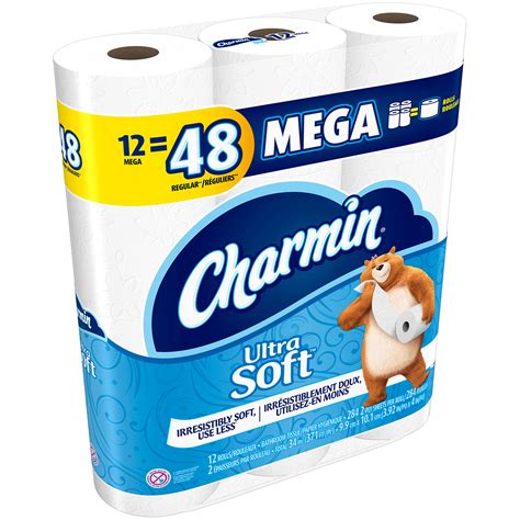 Charmin Ultra Soft Toilet Paper Mega Rolls 234 Sheets 12 Rolls