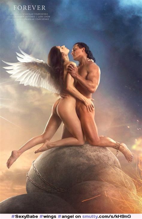 wings angel sensualcouple couple fm mf intimacy photography art artistic artnude slave chained