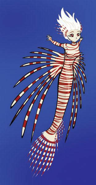 Lionfish Mermaid By Kinetickimo On Deviantart