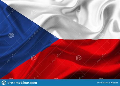 Bandera Que Agita De La Repblica Checa Stock De Ilustración