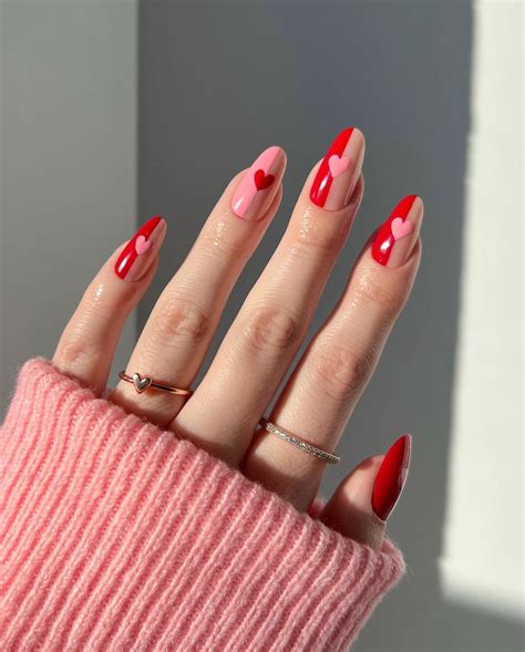 12 Pink And Red Nail Art Ideas For Valentines Day