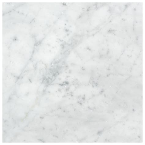 18 X 18 Carrara White Marble Tile Polished