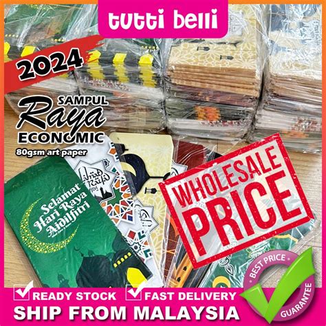 BORONG 50 Paket 500 Keping Sampul Duit Raya 2024 Harga Borong Kilang