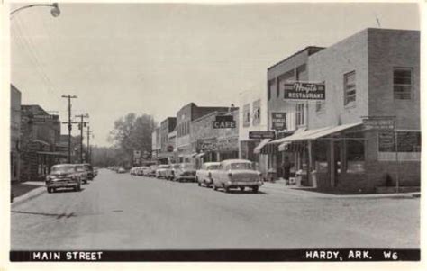 Hardy Arkansas Main Street Real Photo Vintage Postcard Aa18744 Ebay