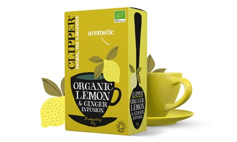 Clipper Organic Lemon Ginger Tea 20 Bags Bitterne Box Co