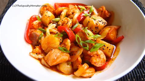 Korean Food Easy Seafood Stir Fry Recipe Recipe Flow