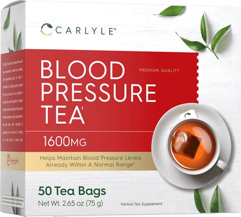 Blood Pressure Tea 50 Tea Bags With Hibiscus Flower Vegetarian