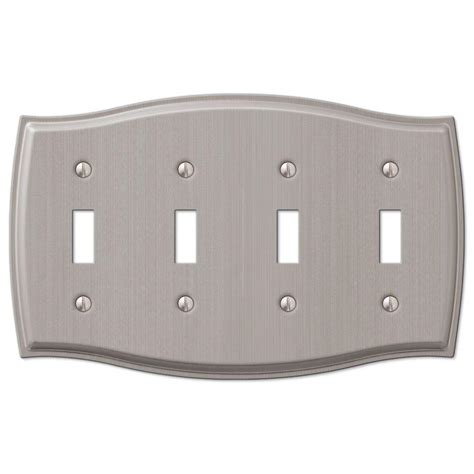 Additional configurations are available to make completing your project easy. Amerelle Sonoma 4 Gang Wall Plate, Nickel-159T4BN - The ...