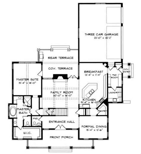 Craftsman Style House Plan 4 Beds 3 Baths 3435 Sqft Plan 413 105