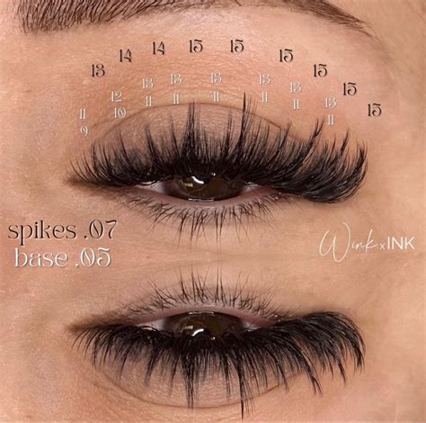 Lash Map For Wispy Strip Lash Style Extensions Perfect Eyelashes