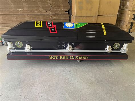 Army Rangers Custom Casket Sky Caskets